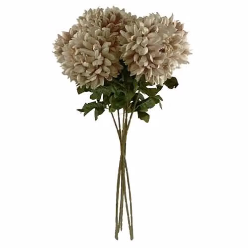 Leaf Design Chrysanthemum Artificial Textile Flowers – 3