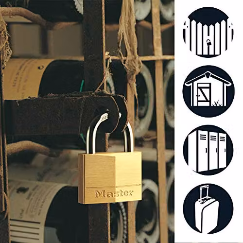 Master Lock V Line Brass 40mm Padlock in Gold – 2