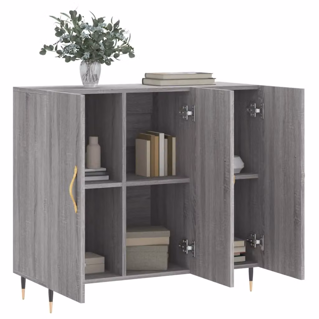 Berkfield Home Grey Sonoma Sideboard W/D/H: 90 x 34 x 80 cm – 3