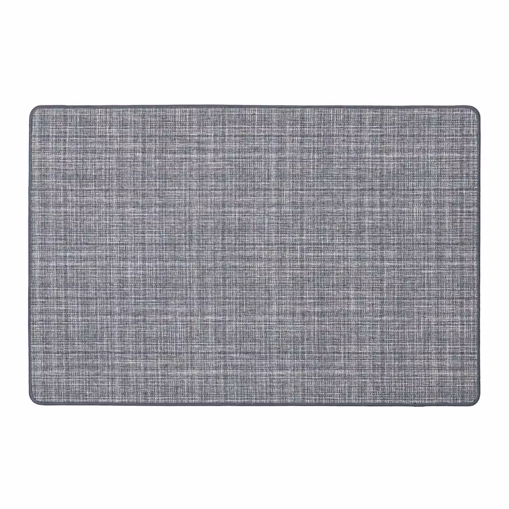 JVL Elegance Machine Washable Non-Slip Grey Mat and Runner, W: 50 cm, L: 150 cm – 2