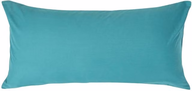 Homescapes 200 Thread Count Egyptian Cotton Percale Housewife Pillowcase, Petrol, W: 80 cm, H: 40 cm