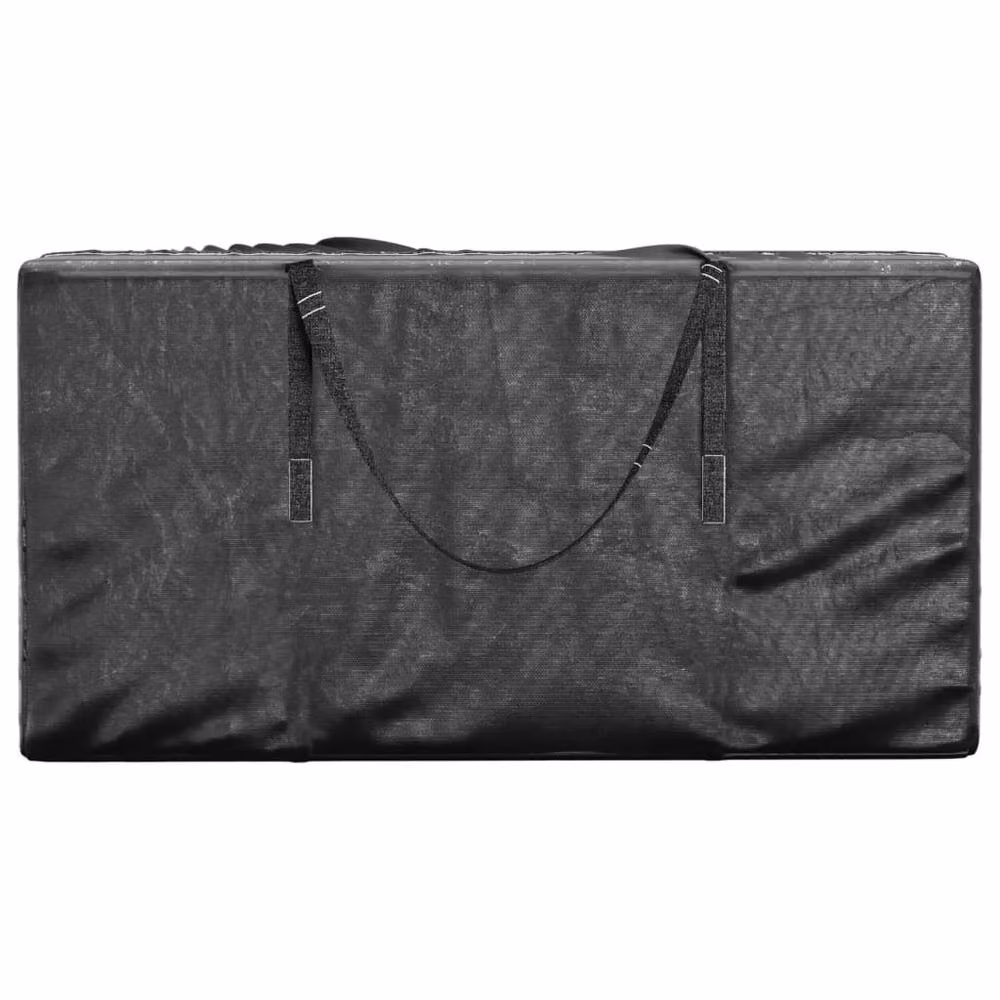 Berkfield Home Garden Cushion Storage Bags, 2 Pack, Black, W/D/H: 150 x 75 x 75 cm – 2
