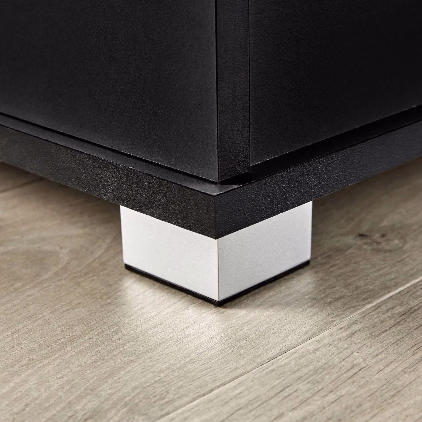 Home Source Black Wooden Ottoman Storage Chest for Toys, Bedding or Blankets – 3