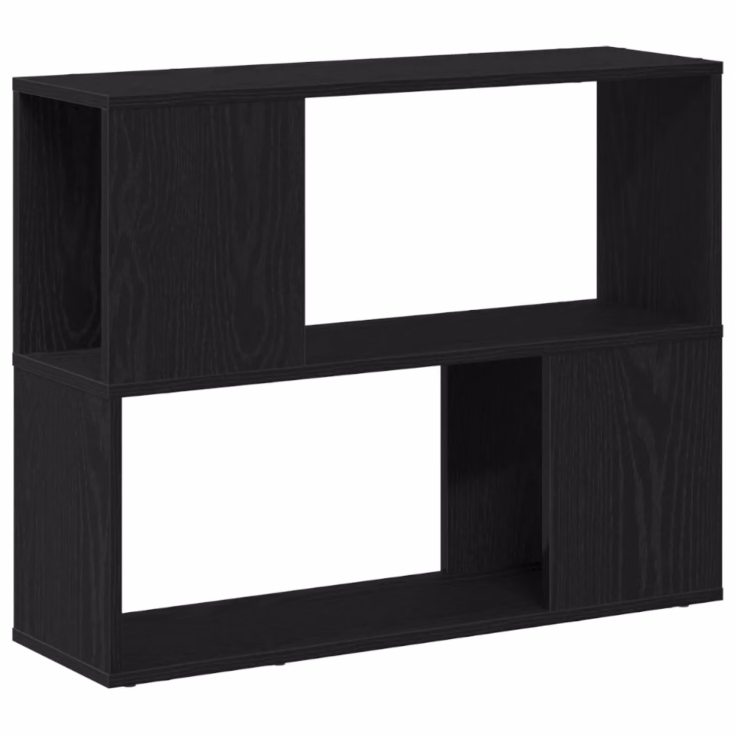 Berkfield Home Modern White and Black TV Stand Made of Engineered Wood W/D/H: 80 x 24 x 63 cm – 2