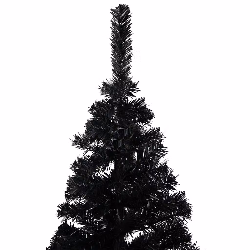 Berkfield Home Artificial Pre-lit Christmas Tree with Ball Set in Black, 180 cm, with Warm White LED Lights – 2