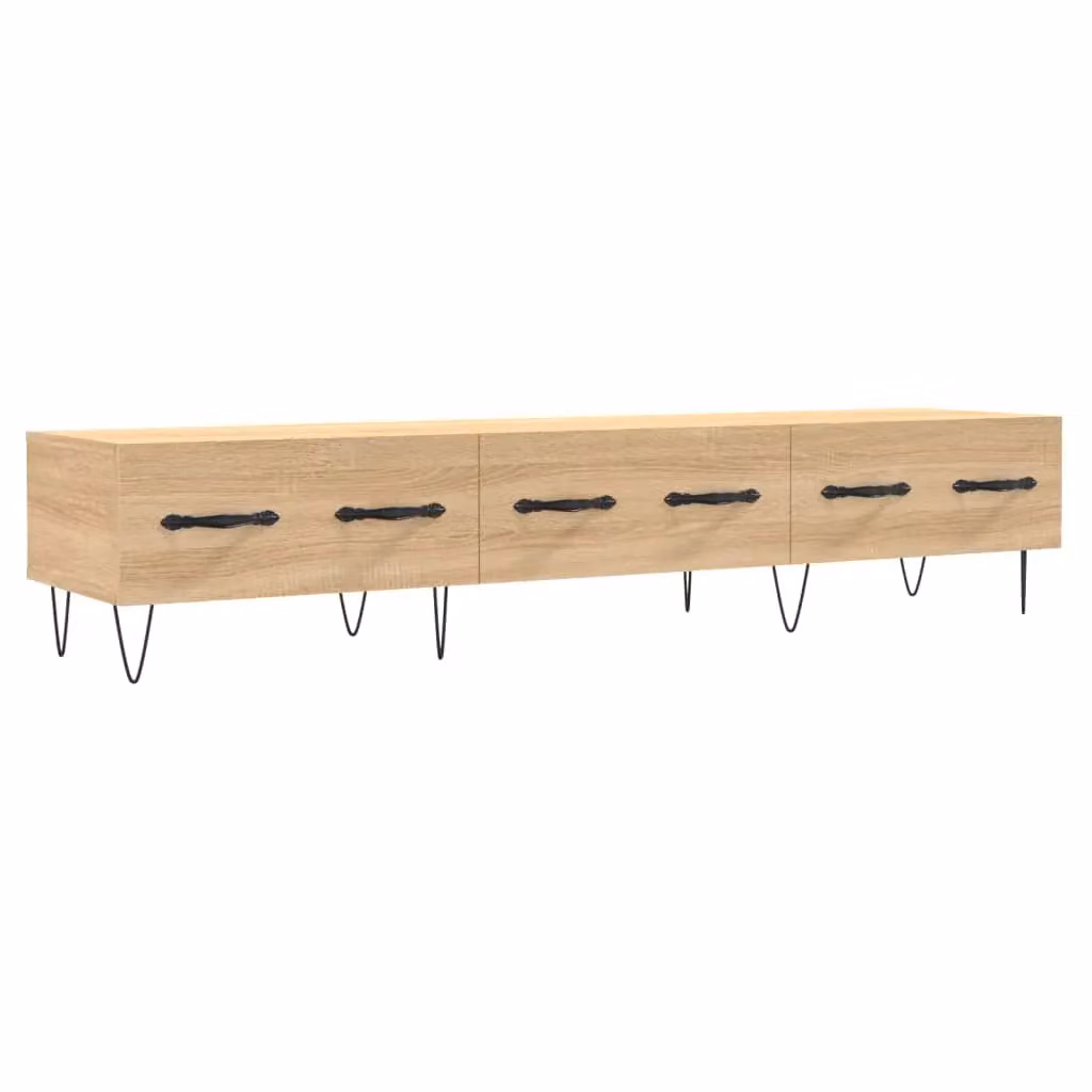 Berkfield Home Sonoma Oak TV Cabinet in Brown, W/D/H: 150 x 36 x 30 cm – 2
