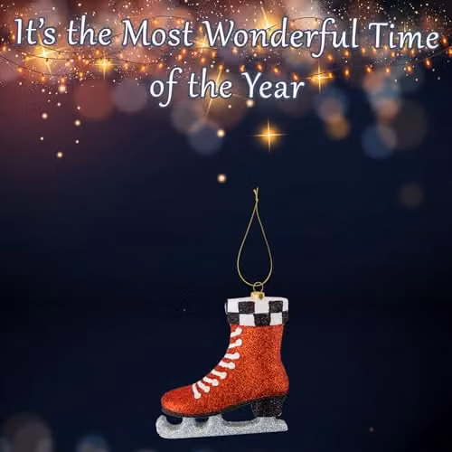 VFM e-Store Red Christmas Skate Hanging Ornament, W/D/H: 12.5 x 11 x 3.5 cm – 3