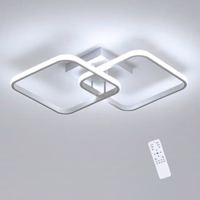 COMELY 50W Square LED Dimmable Ceiling Light with Memory Function in White – 1