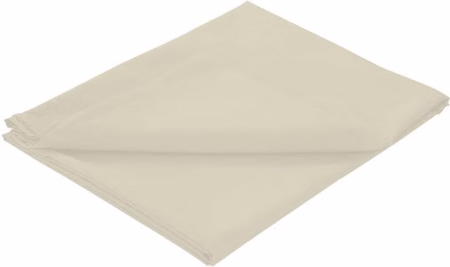 NewEdgeBlinds Plain Flat Sheet in Beige and Yellow, W: 180 cm x D: 200 cm