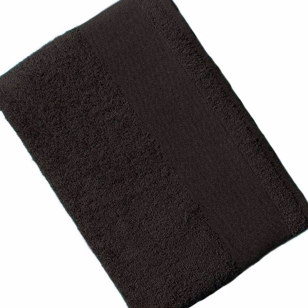 SOL'S Island 50 Black Cotton Terrycloth Hand Towel with Hanging Loop – 2