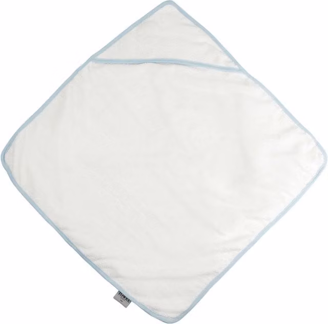 Towel City White Fluffy Cotton Hooded Baby Bath Towel (360 GSM)