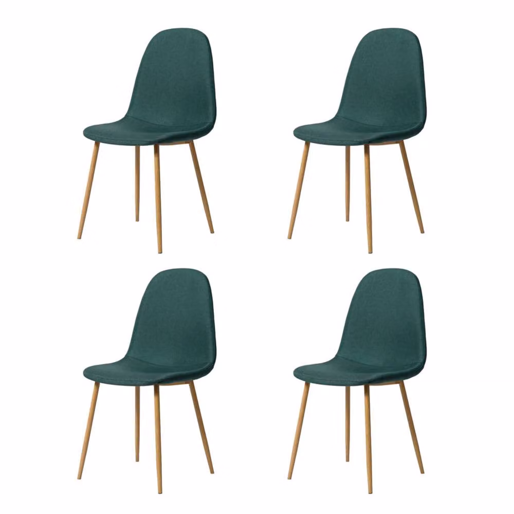 Home Garden Direct Asteria Set of 4 Modern Dining Chairs in Green – 3