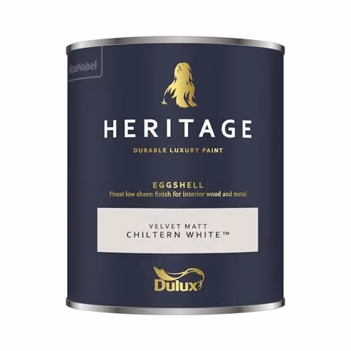 Dulux Heritage Satin Matt Wood and Metal Paint in White, 0.75 l – 1