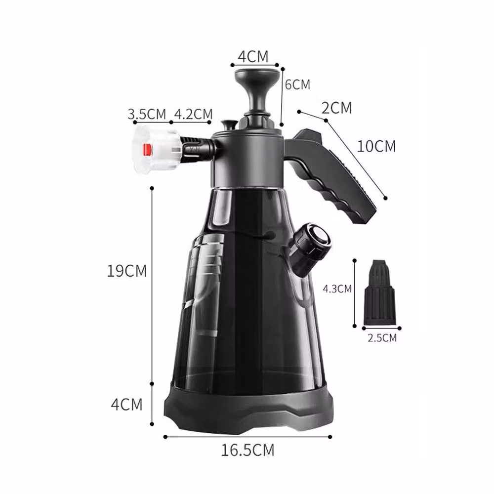 VOGREX Heavy Duty Manual Pump Snow Foam Car Wash Pressure Sprayer, 2.3 l, Black – 2