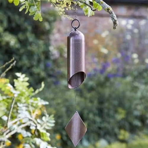 mysmartbuy Swiss Cow Bell Windchime in Bronze, 62 cm Rustic Metal Hanging Bell with Tuned Tones – 1