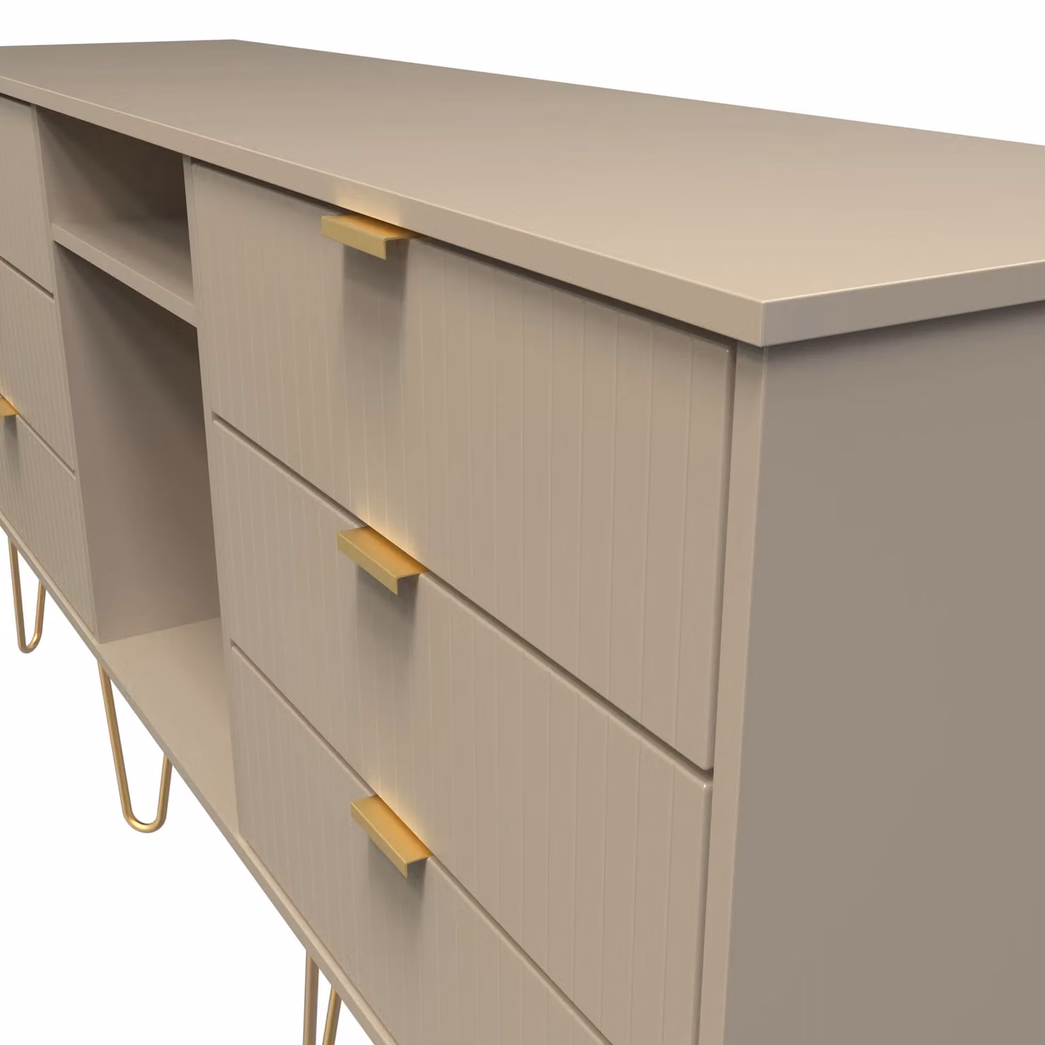 2 U Bexley Ready Assembled 6 Drawer Sideboard in Light Brown – 3