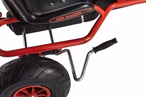 Ferbedo Go AR 8R Go-Kart in Black and Red with Sound Steering Wheel and Pneumatic Tyres, W/D/H: 112 x 40 x 60 cm – 3