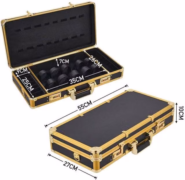 SPETLEK Single Tier Portable Barber Storage Case for Salon Clippers and Trimmers in Black – 1