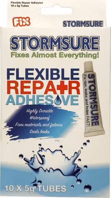 Stormsure Flexible Polyurethane Repair Adhesive, Transparent, 10 x 5g – 1