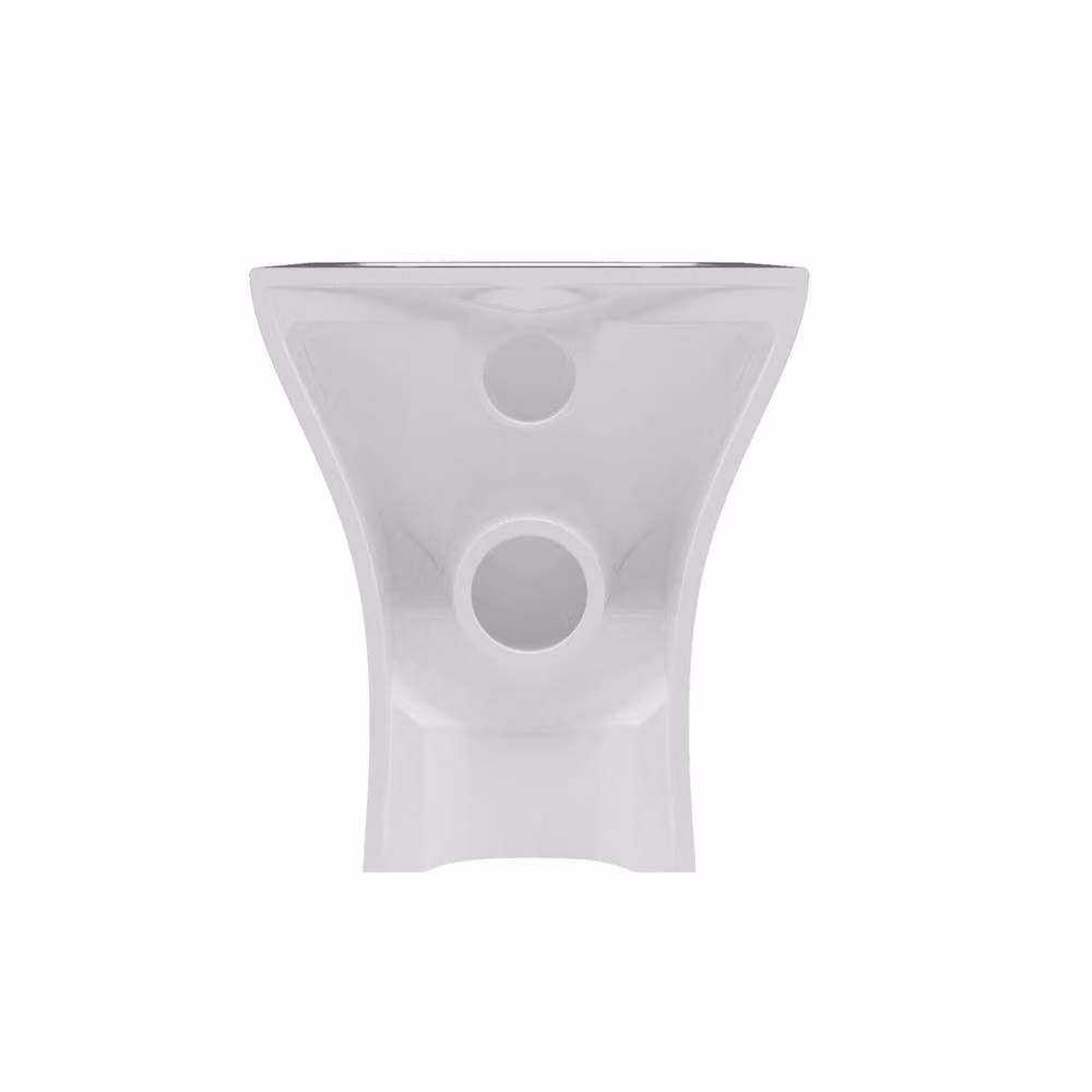 FLAVORA White Ceramic Square Back to Wall Toilet Pan with Soft Close Seat – 2
