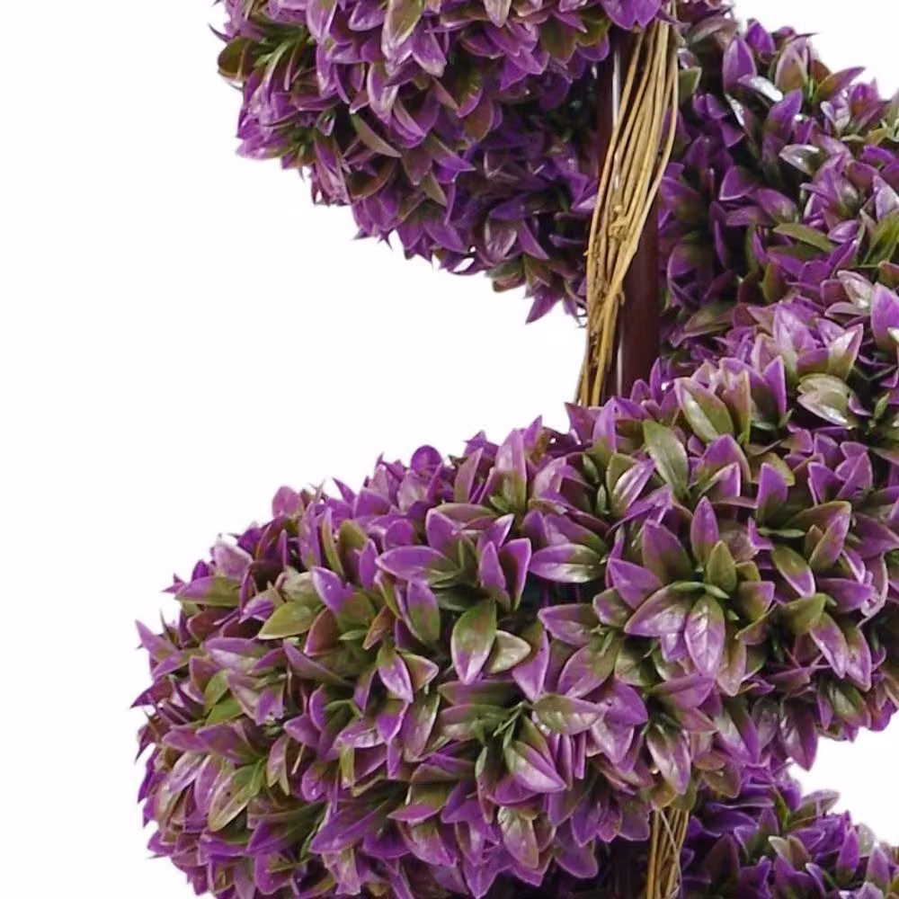 Leaf 120cm Purple Large Artificial Spiral Tree with Decorative Planter – 4