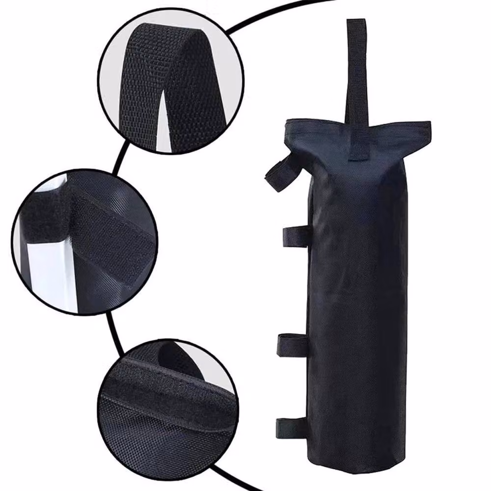 SPETLEK 4-Pack Black PVC Gazebo Foot Weights for Marquee, Party Tents, Awnings and Parasols – 5