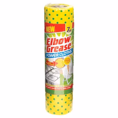 Elbow Grease Power Cloths with Scrub Dots, Yellow, 7 Pack – 2