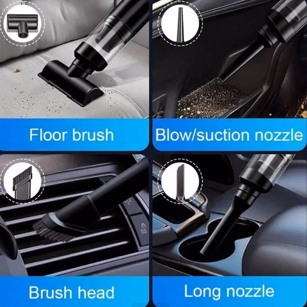 VOGREX Slim V8 Cordless Handheld Car Vacuum Cleaner with Blow Function, Black – 4