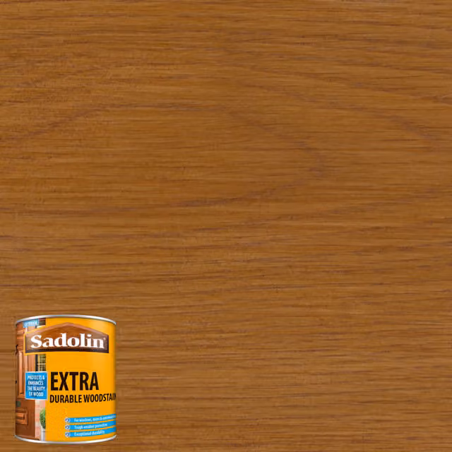 Sadolin Extra Durable Water Repellent Woodstain in Oak, 0.5 l
