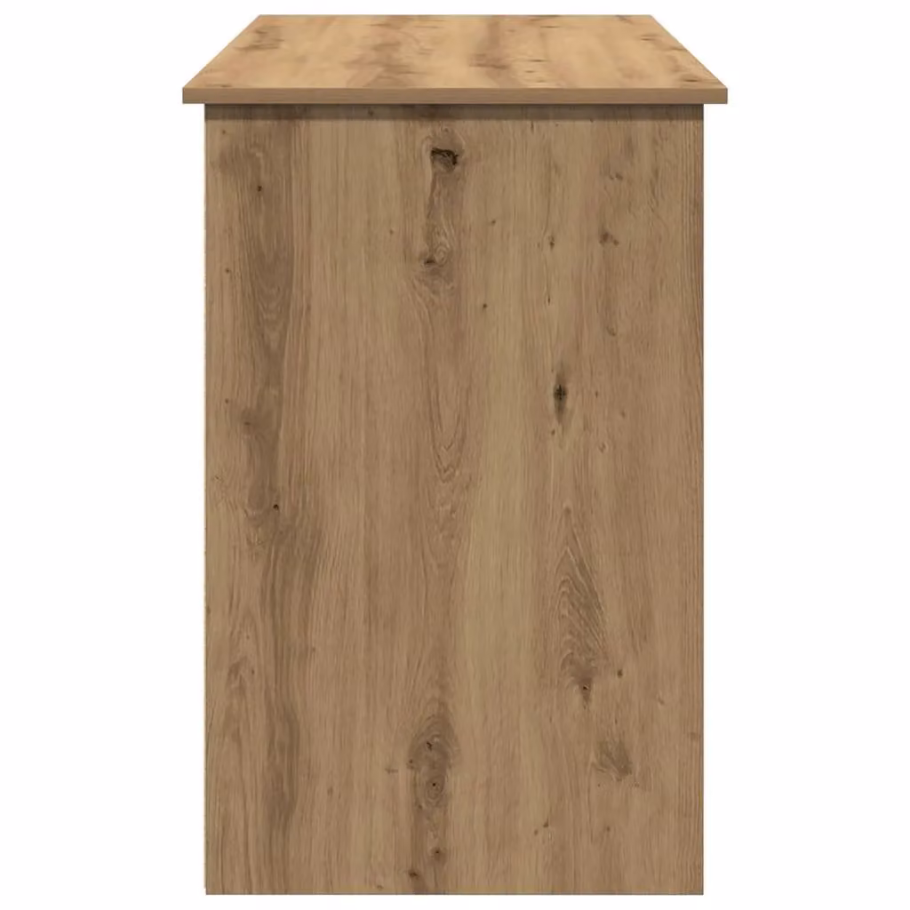 Berkfield Artisan Oak Writing Desk in Brown, W/D/H: 102 x 50 x 75 cm – 4