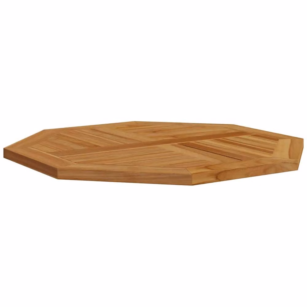 Berkfield Home Octagonal Solid Wood Teak Table Top, Brown, W/D/H: 80 x 80 x 2.5 cm – 3