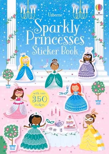 Usborne Sparkly Princesses Sticker Book in Multicolour