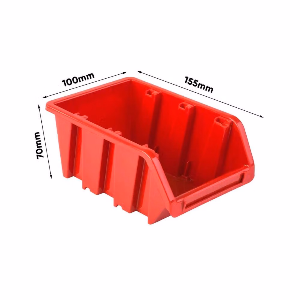 VOGREX Wall Mounted Red Plastic Pegboard Garage Storage Kit W: 77.2 cm, H: 78 cm – 4