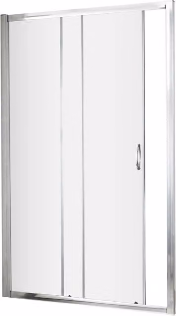 Balterley Rectangular Sliding Corner Shower Door Enclosure with 6mm Glass, W/D/H: 1200 x 1850 mm, Silver
