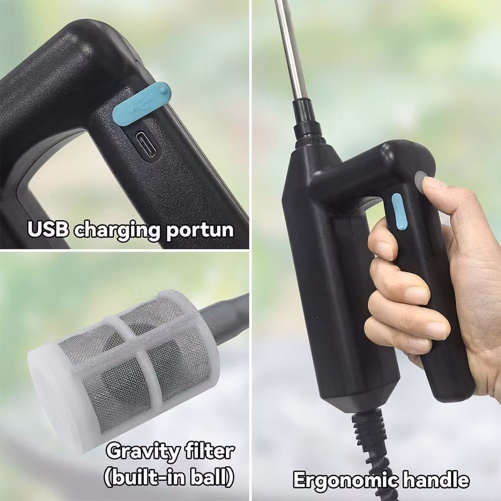 Ventryn Portable Electric High Pressure Spray Washer in Black and Multicolour – 5