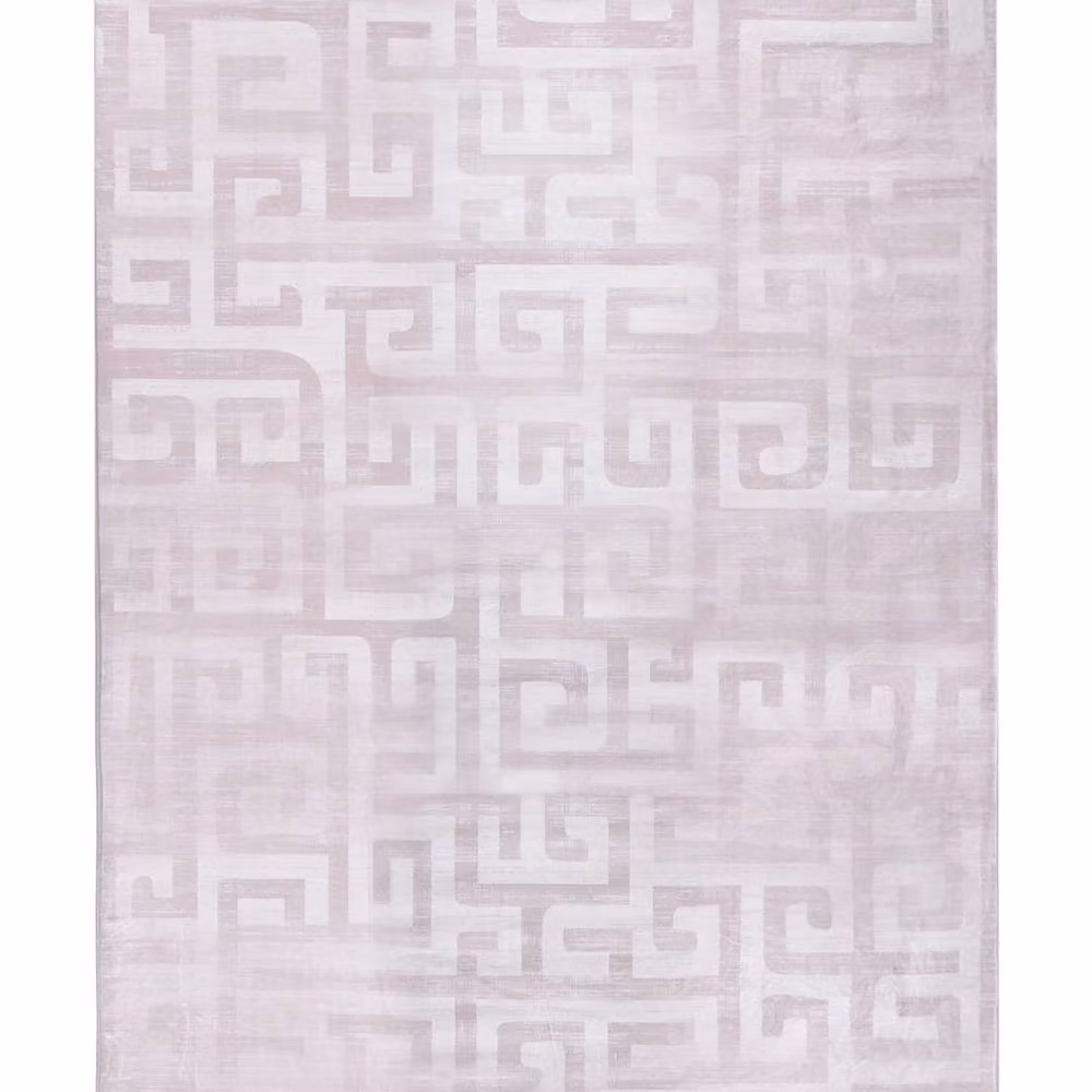 Wyld and Coco Beige Geometric Modern Rectangular Area Rug, W: 140 cm, L: 200 cm – 2