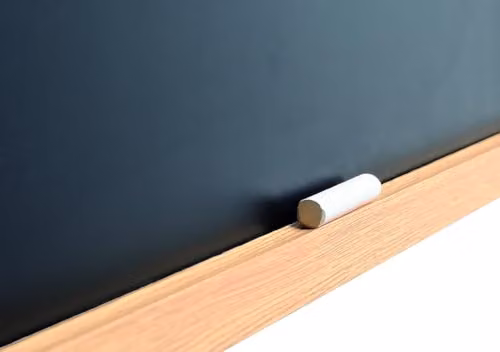 KAV Black Wall Mounted Wooden Frame Chalkboard with Chalk and Eraser, W 30 cm x H 40 cm – 3