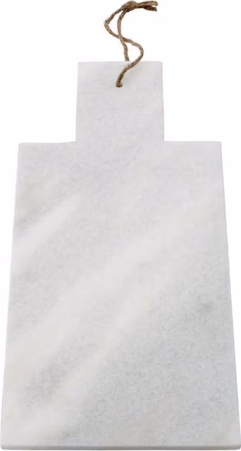 Orsina Rectangular White Marble Paddle Chopping and Serving Board