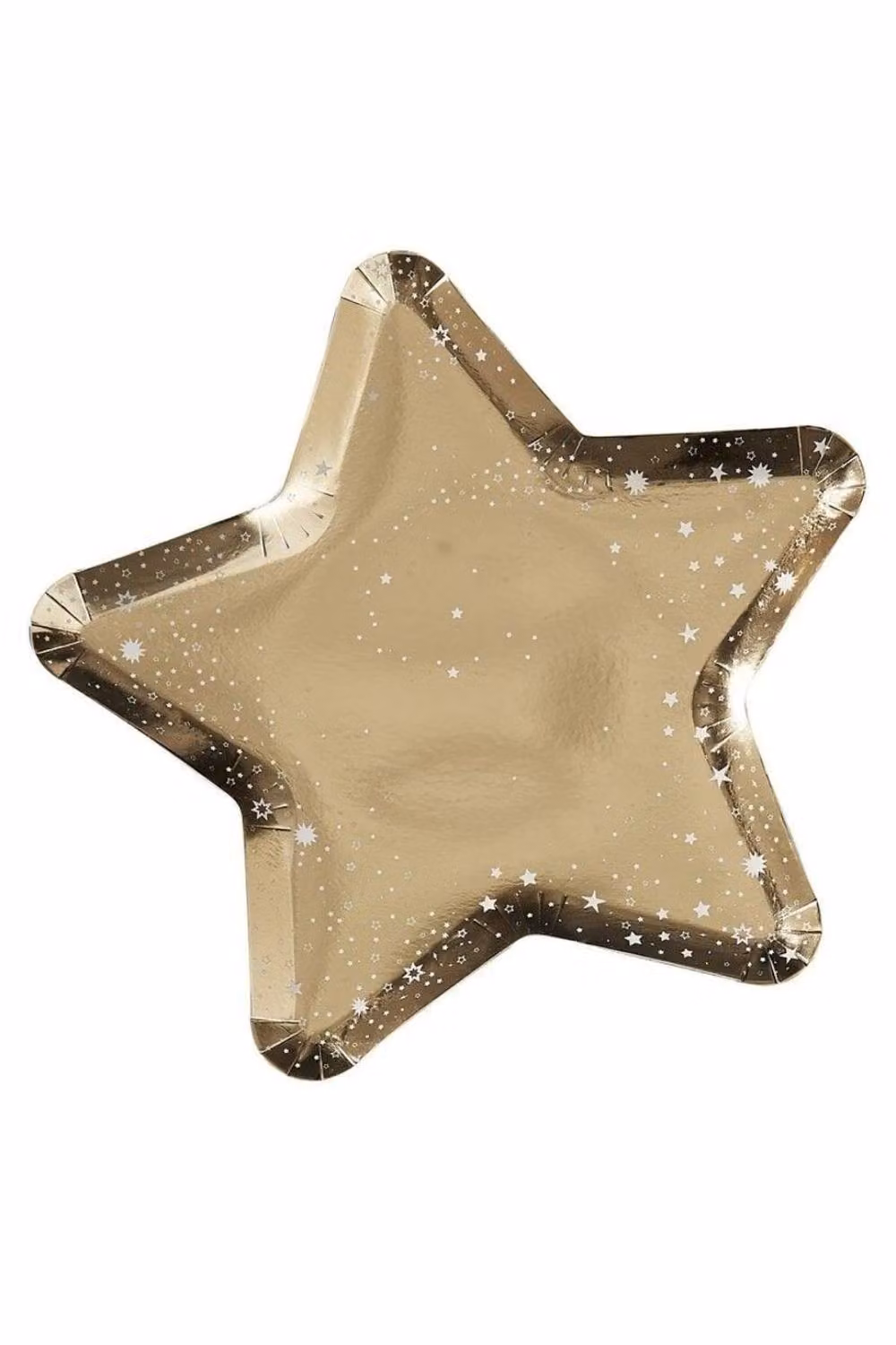 KDMD Gold Star Shaped Paper Side Plates – 3