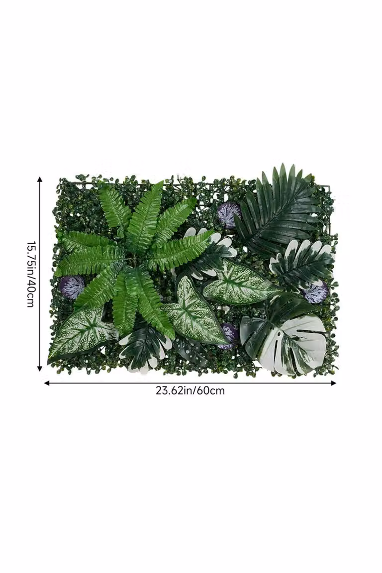 Living and Home Green Artificial Plant Living Wall Panel Decor