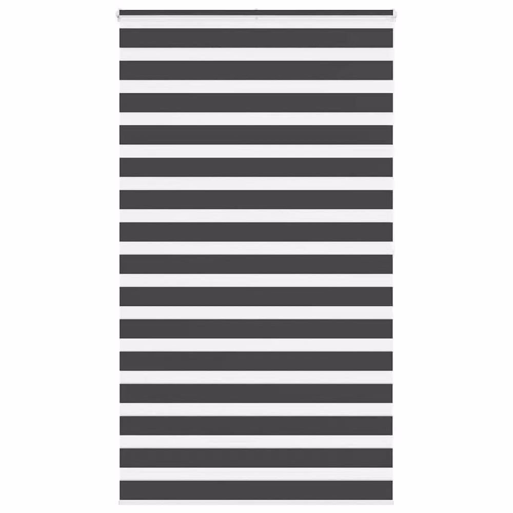 Berkfield Home Black Zebra Day and Night Blind, W: 130 cm, H: 200 cm – 2