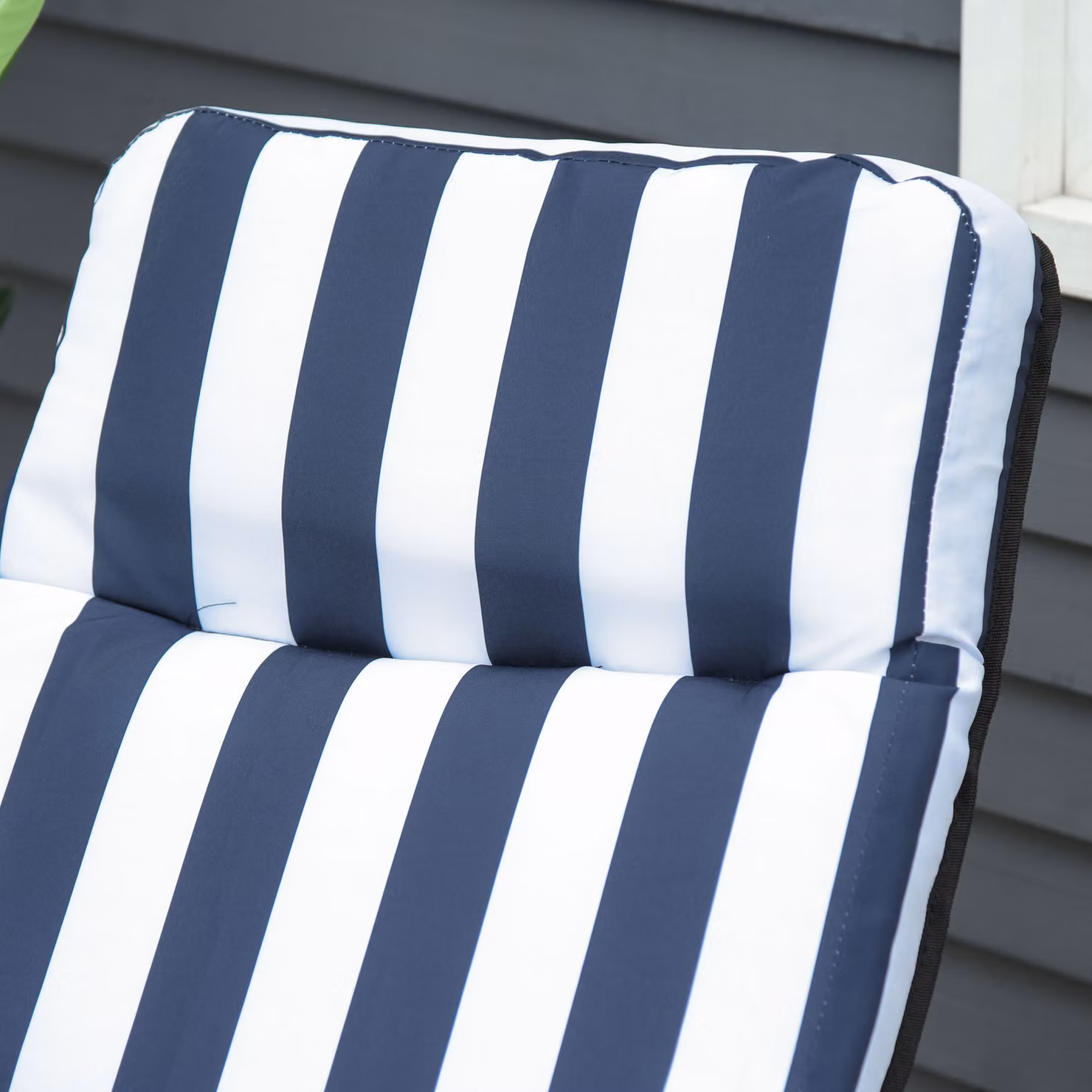 Outsunny Set of 2 Adjustable Reclining Garden Sun Loungers with Cushions in Blue – 5