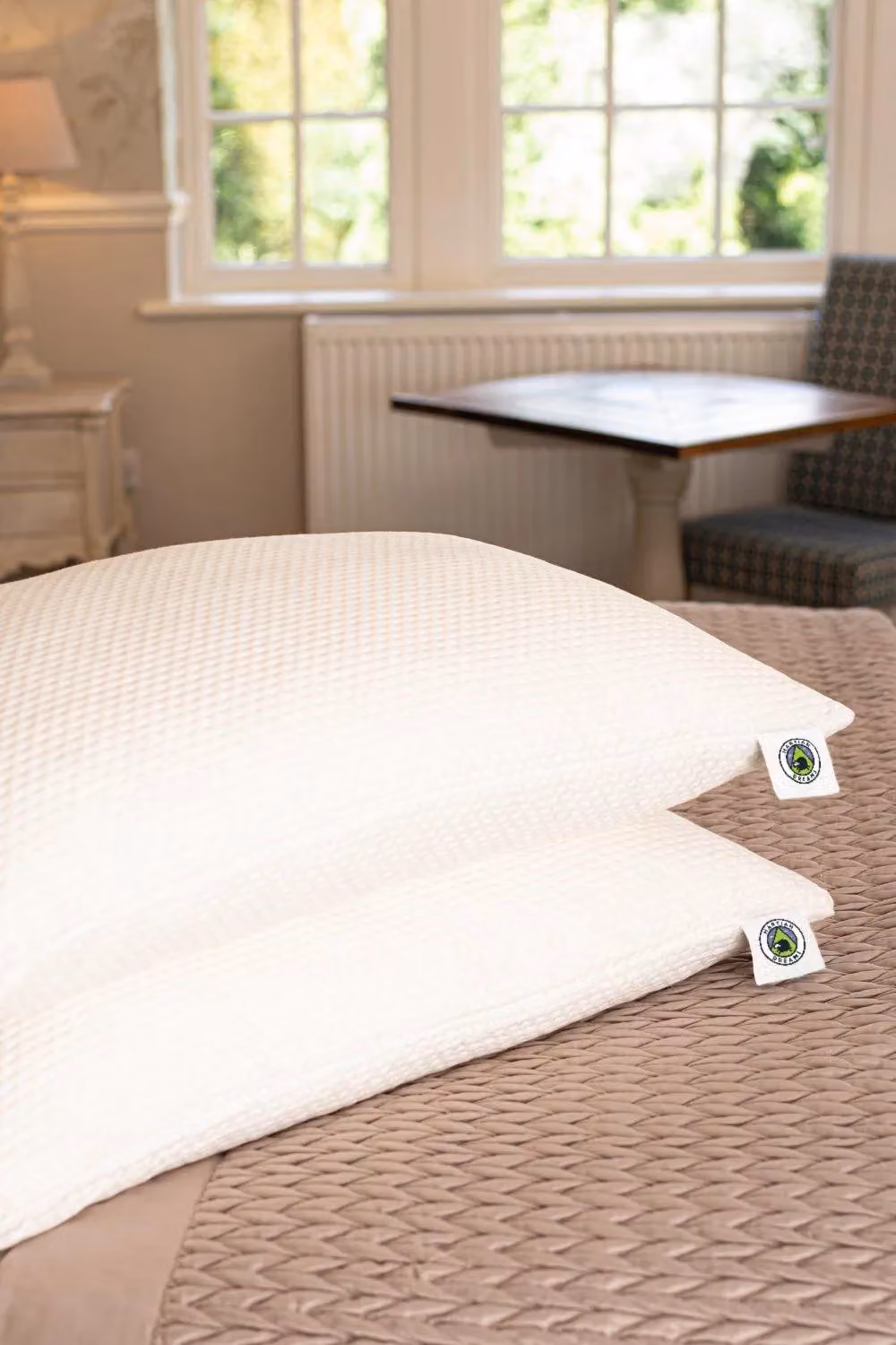 Martian Made Bamboo Waterproof Pillow Protectors, 2 Pack, White, W/D/H: 50 x 75 cm – 2