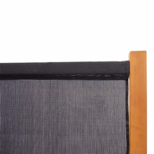 vidaXL 6-Panel Acacia Wood Room Divider, Black, H 180 cm x W 420 cm – 5