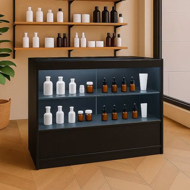 Monster Shop C1200 LED Shop Counter in Matt Black