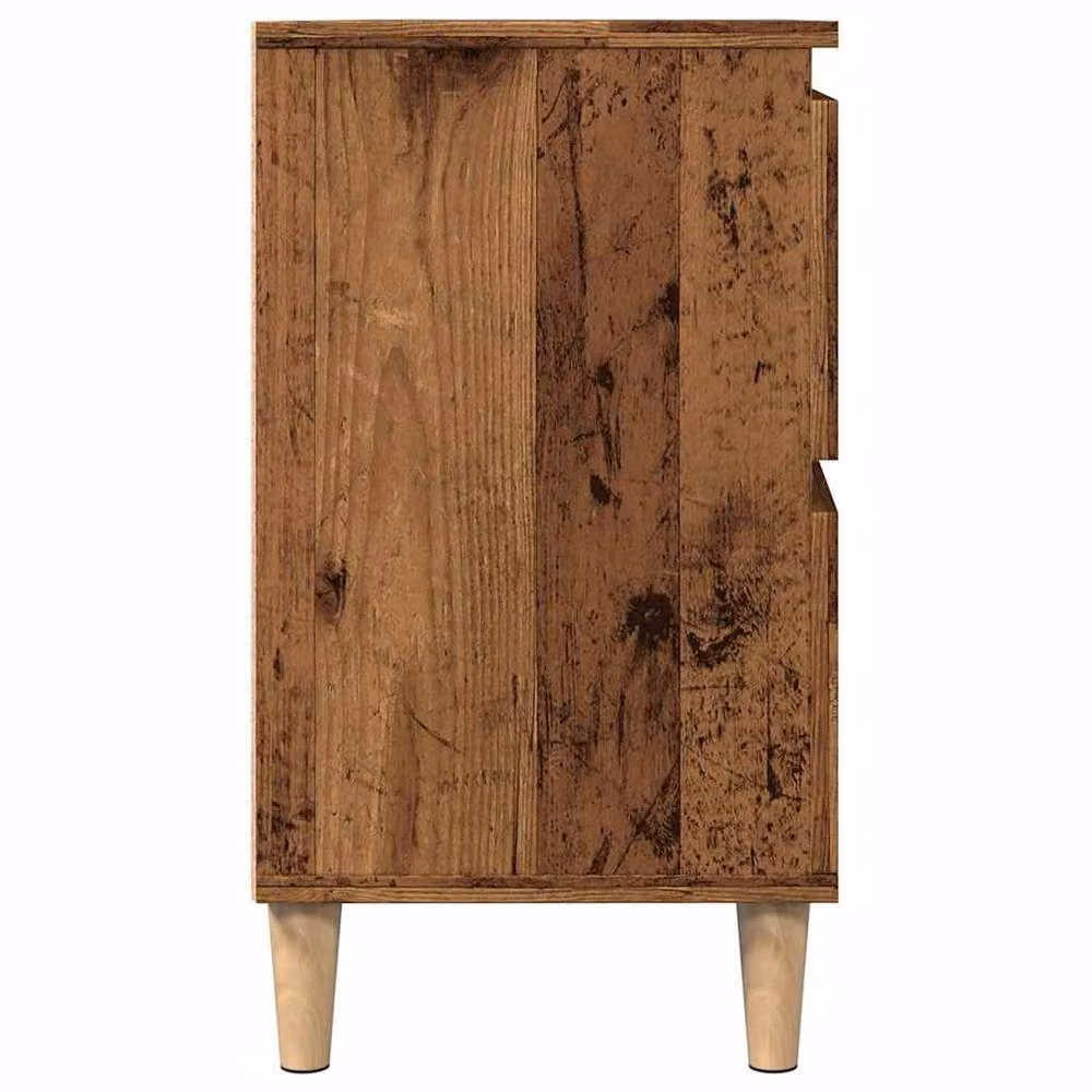 Berkfield Home Sink Cabinet in Old Wood Brown, W/D/H: 80 x 33 x 60 cm – 4