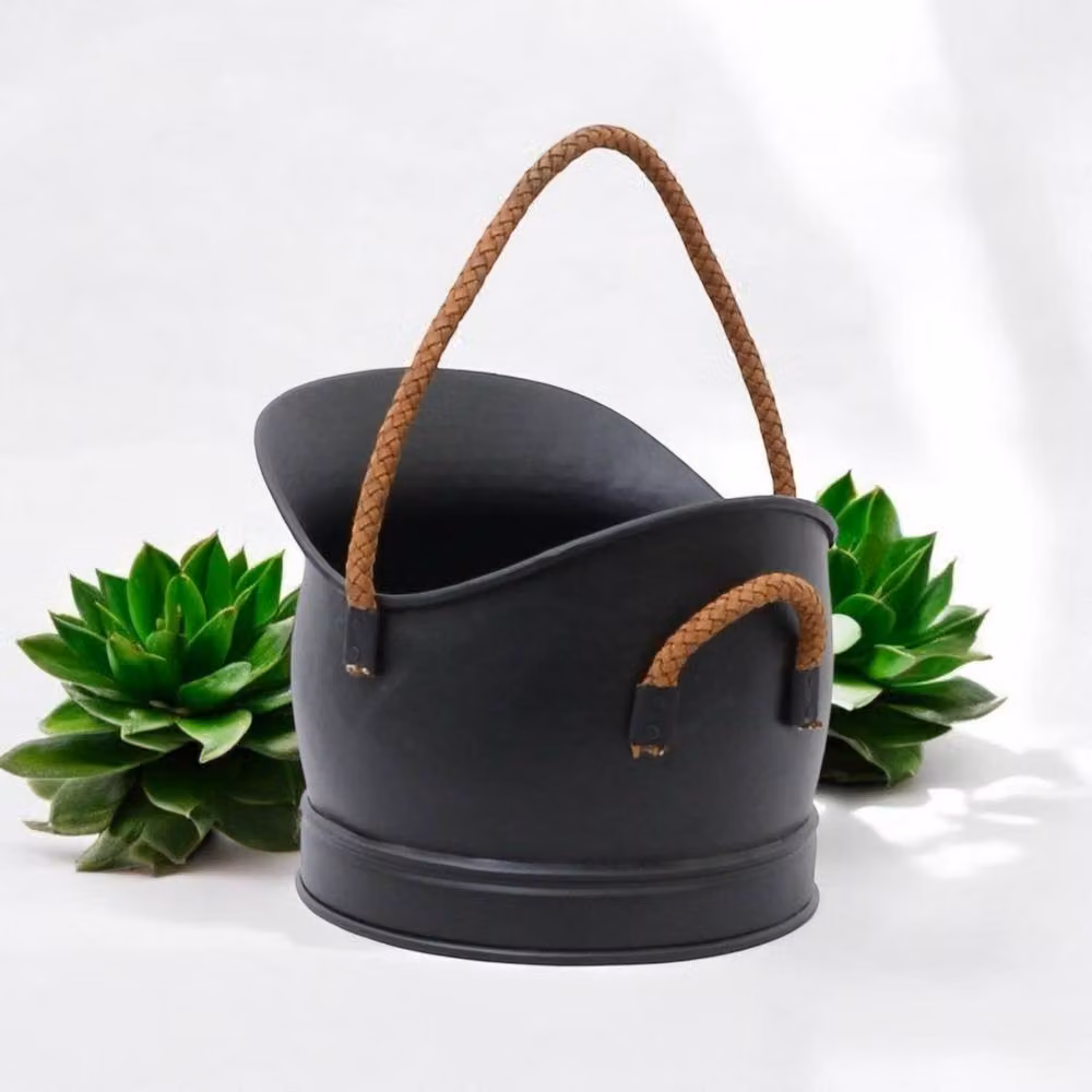 Minster Coal Bucket, Black, W: 28 cm, D: 32 cm, H: 25 cm – 2