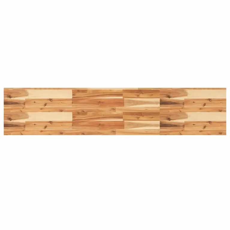 Berkfield Home Oil Finished Solid Wood Acacia Floating Shelf in Brown, W/D/H: 120 x 30 x 4 cm