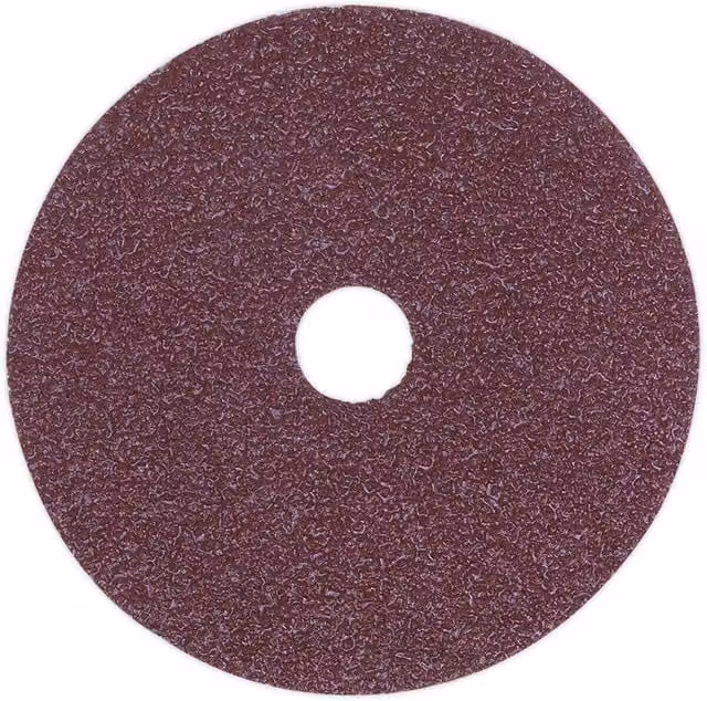 Loops 25 Pack 115mm Fibre Backed Sanding Discs, 36 Grit Aluminium Oxide Round Sheets for Wood, Metal and Paint