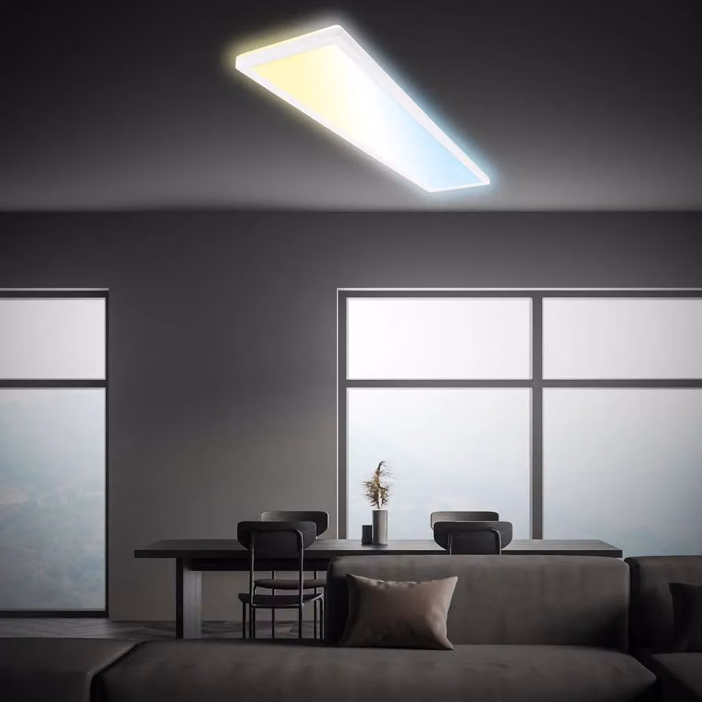 Briloner Ultra Flat White CCT LED Ceiling Panel with Dimming and Remote Control – 5